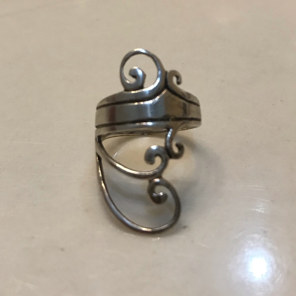 Sterling Silver Scroll/Swirl Ring